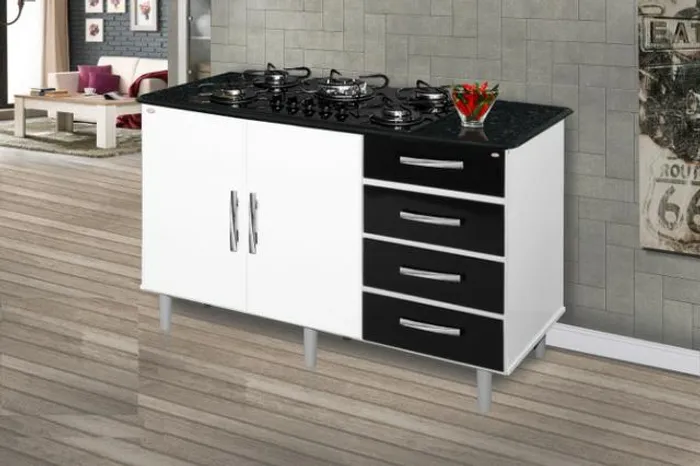 Lindo Balcao proprio p/ cooktop de 5 bocas Touch ->> Frete grátis!!!