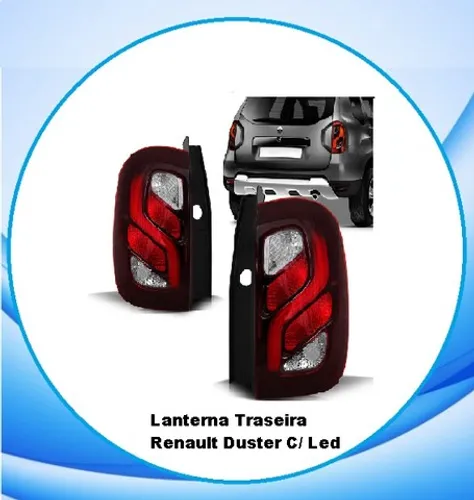 Lanterna Traseira Renault Duster C/ Led Tyc Ano: 2015 Até 2019
