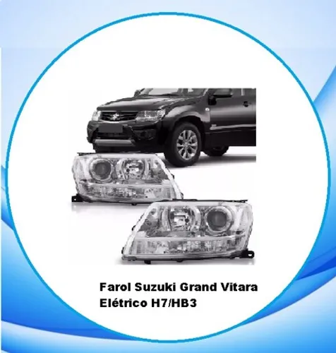 Farol Principal Suzuki Grand Vitara Elétrico H7/HB3 Tyc Ano: 2008 Até 2015