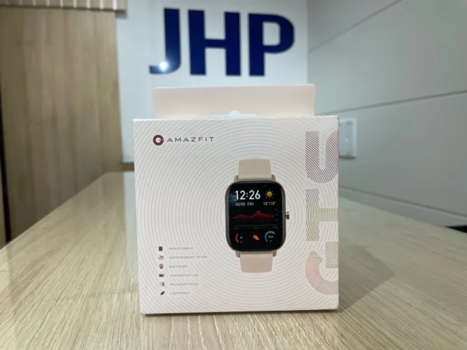 Smartwatch Amazfit GTS, Rose Pink - até 12x sem juros, LOJA FÍSICA EM CURITIBA