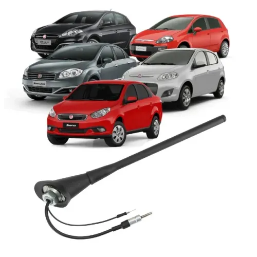 Haste Antena Mega Flex Fiat Palio / Linea / Bravo / Punto / Gran Siena