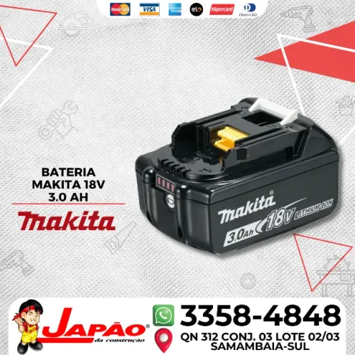 Bateria de Íons de Lítio 18V 3.0Ah BL1830B Makita