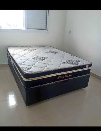 Cama box colchão e suporta (novo) brinde