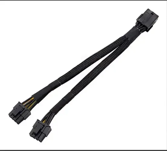 Cabos Adaptador Splitter 8 Pinos Para Dual 2x 8 Pinos (6 + 2) Alimentação PCIE