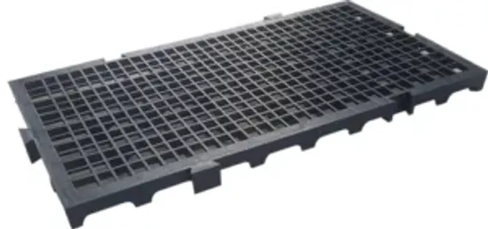 Piso Modular Plástico 25x50x2,5 cm - Estrado para Canil, Deck, Box e Câmara Fria