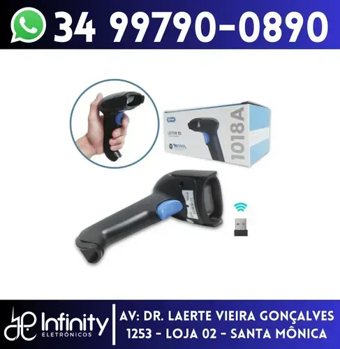 Leitor Código de Barras Sem Fio USB
