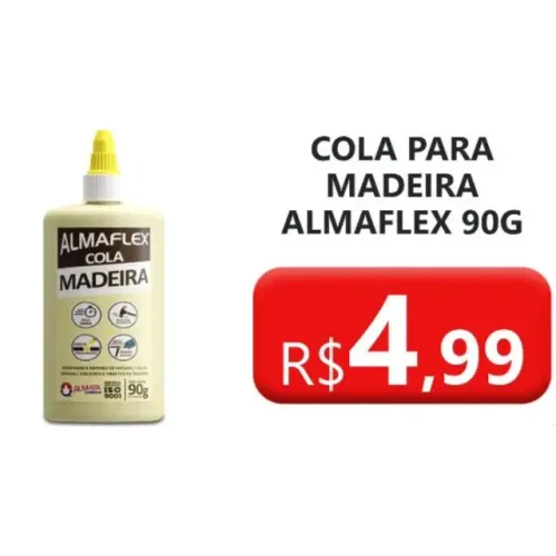 Cola para madeira almaflex 90g