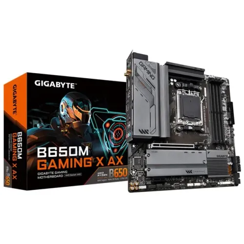 Placa Mãe AM5 B650M DDR5 Gigabyte Gaming X AX WI-FI/BT/m-ATX 1 Ano de Garantia - WZetta