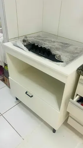 Armário para cooktop 5 bocas em MDF