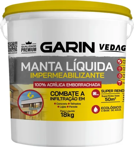 Manta Líquida Impermeabilizante Garin Vedag 18kg