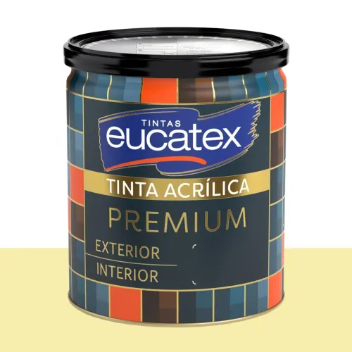 Tinta Acrílica Acetinada Eucatex Refresco de Carambola 800 ml