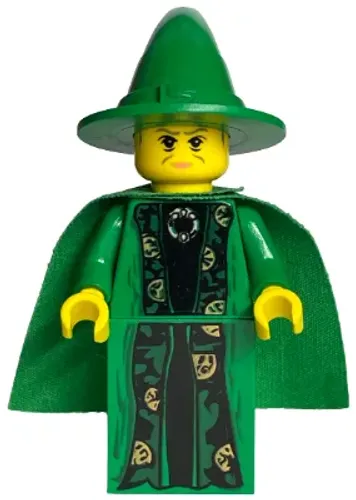 lego harry potter: Minerva McGonagall - Green Robe and Cape (hp022)