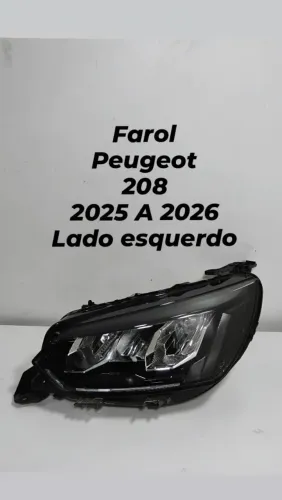 Farol Peugeot 208 (2025-2026) - Lado Esquerdo