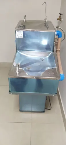 Bebedouro inox conjugado adulto e infantil