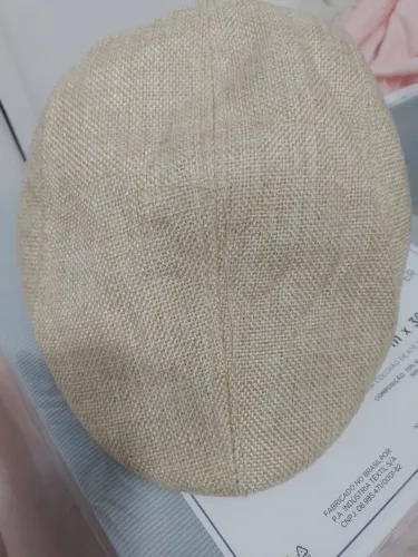 Chapéu/Boina Bege de Linho - Estilo e Conforto