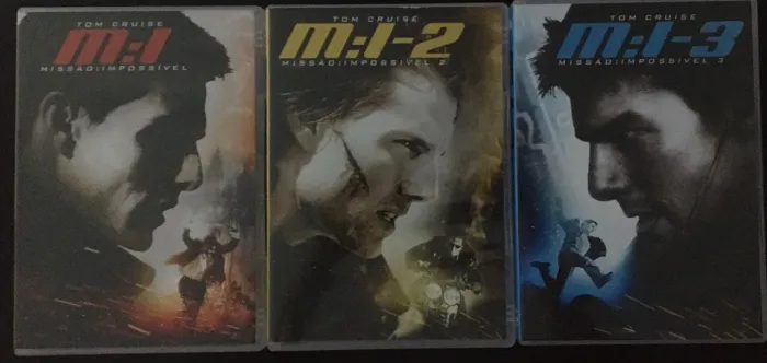 COLETANEA COM 3 DVDS MISSÃO IMPOSSÍVEL 