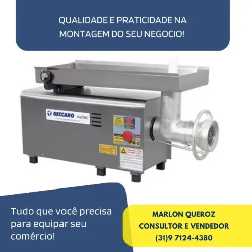 Moedor de Carne para Açougue Beccaro Boca 22