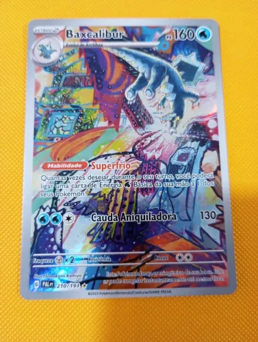 Carta Pokémon Baxcalibur 210/193 - Evoluções em Paldea
