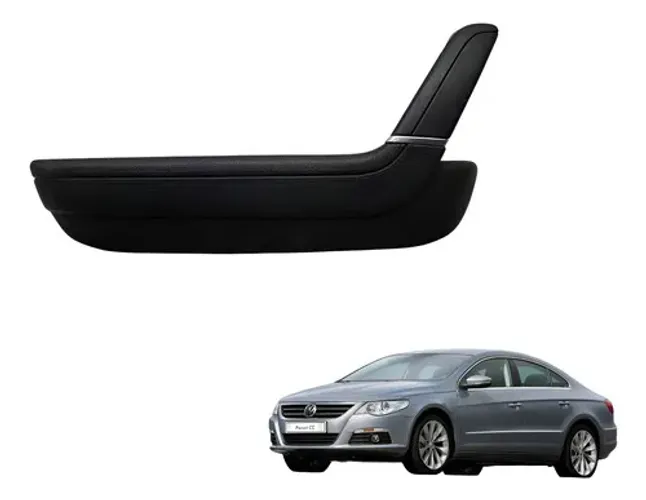 Puxador Porta Traseira Esquerda Volkswagen Passat Cc 2011 Preto
