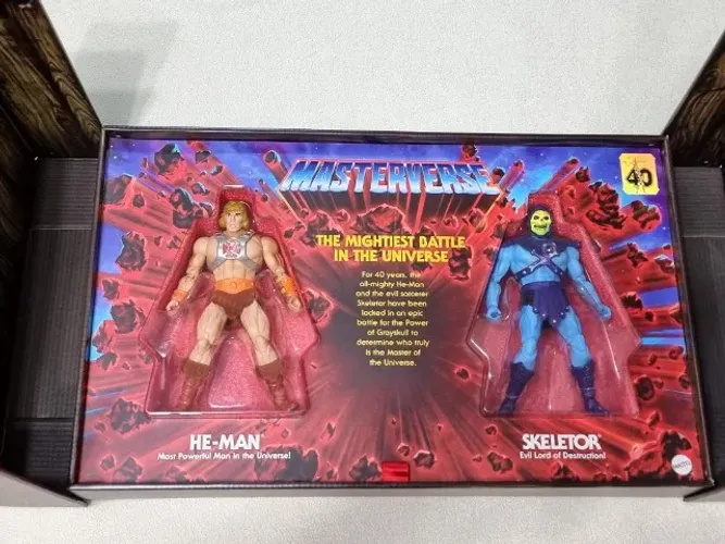 MOTU Masterverse Box Exclusivo SDCC 2022 He-Man vs Skeletor 40th Anniversary