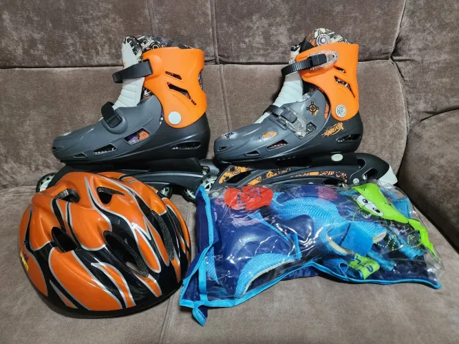 Patins, Capacete e Kit de Proteção - Diversão Garantida!