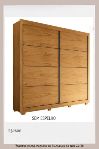 Promoção Guarda Roupa MDF  - 01/02   