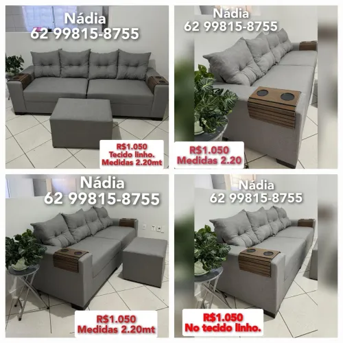 Sofá perfeito no linho 1.050