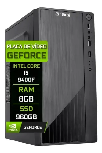 Computador Intel Core I5 9400f 8gb Geforce Ssd 960gb