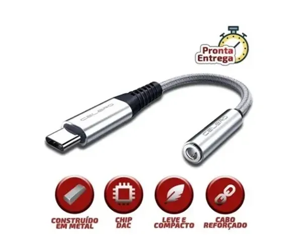 Adaptador Tipo C para P2 Fone de Ouvido Xioami Samsung S20 S21 S20fe Note 10 20 S21 Ultra