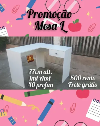 Mesa em L - Promoção com Frete Grátis!