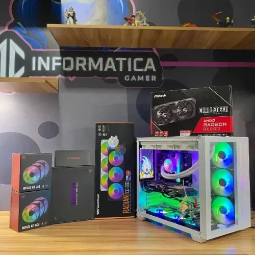 PC Gamer Novo RYZEN 5 + RX 6600 + 1 ano de garantia e em até 12x
