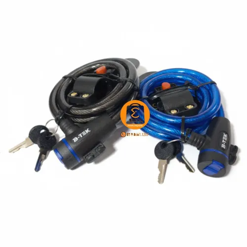 12x1200mm Cadeado com CHAVE e Trava p/ Bicicleta e Moto Resistente BT-379