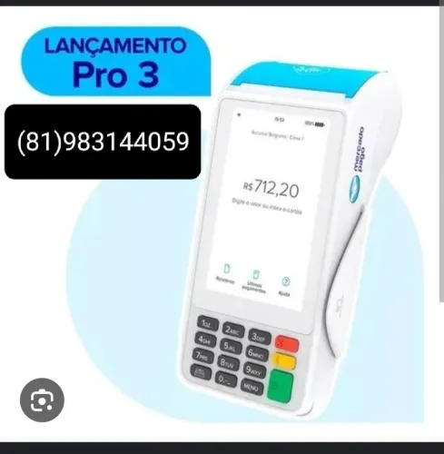 Maquininha de cartão Mercado Pago Pro 3