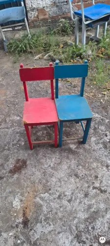 Cadeira escolar infantil em mdf