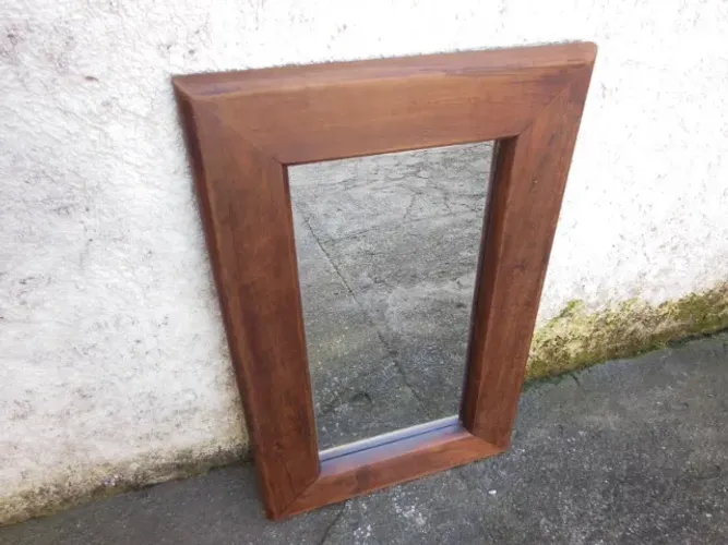 Espelho c/ Antiga Moldura Imbuia Maciça 79 X 50