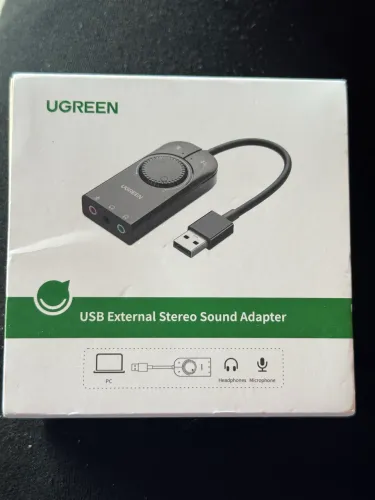 Placa de áudio UGREEN - FRETE GRÁTIS PARA SÃO LUÍS-MA 