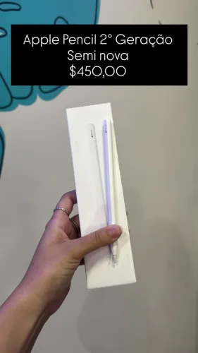 Apple Pencil 2º Geração / R$ 450,00 / semi nova / loja fisica