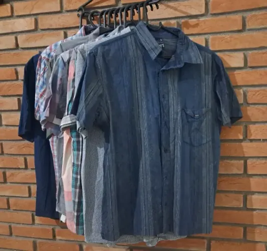 Kit 11 Camisas Manga Curta Tamanho G - Marcas Idios, Lee, Gangster, etc - Bem Conservadas