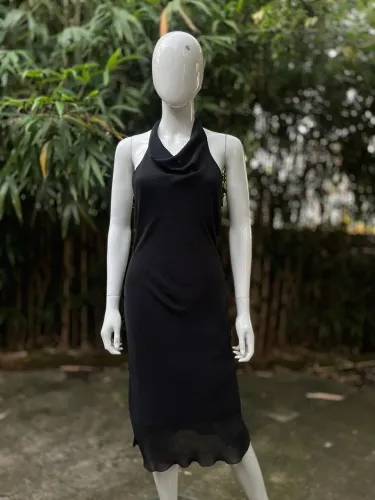 Vestido Preto Longo Elegante | Tam P