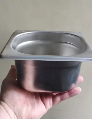 Pote Cuba pequena de Aço Inox para cozinha