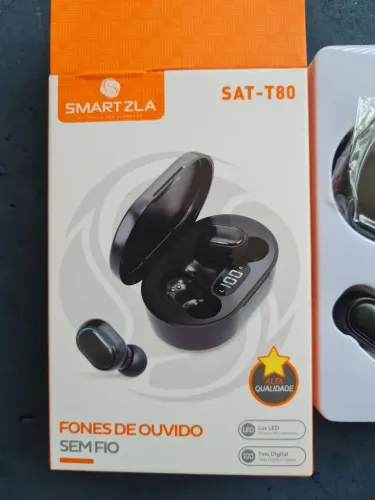 Fone de Ouvido Smart Zla SAT-T80 TWS Bluetooth Alta Qualidade