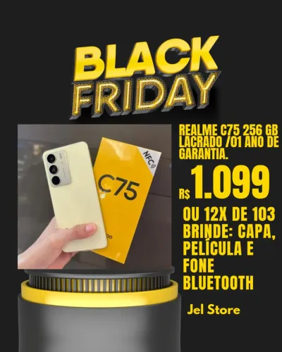 Black friday Realme C75 NFC 256/8 GIGAS 
