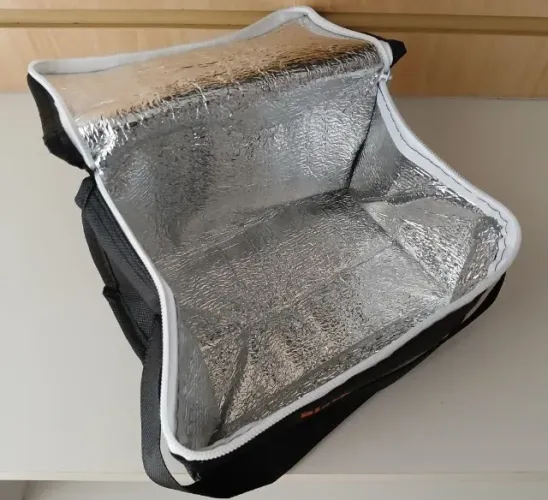 Bolsa Marmita Lancheira Térmica Trabalho Escolar Fitness retangular