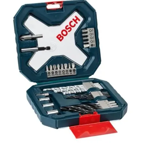 Jogo de Pontas e Brocas X-Line com 34 Peças e Maleta BOSCH