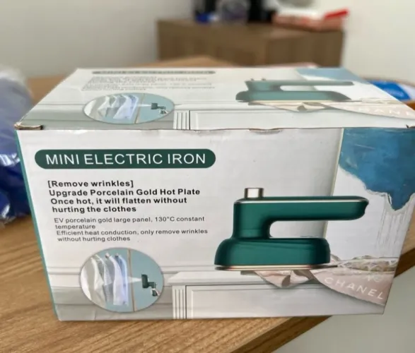 Mini Ferro de Passar a Vapor Portátil - Sem Rugas!