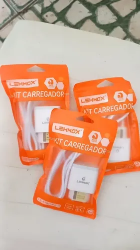 Carregador Turbo Power Novo (Tipo C/ Micro Usb/ iPhone) - Garantia