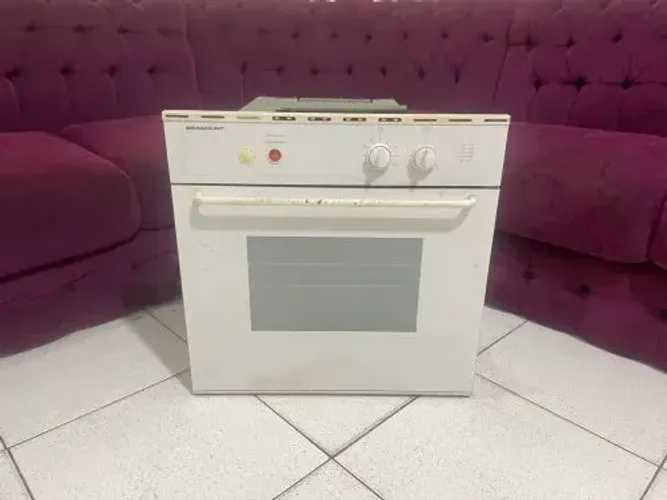 Forno a Gás Encanado de Embutir Brastemp 