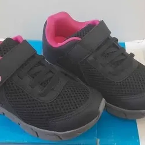 Tênis infantil Ortopé Flex Run - Preto/Pink - ORIGINAL E N°29 - NOVO
