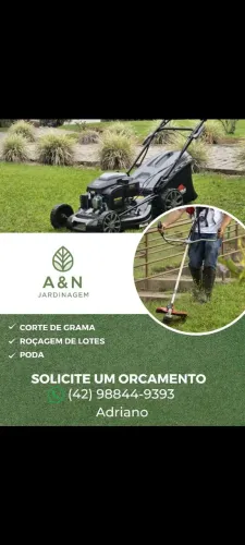 SERVIÇO PROFISSIONAL DE CORTE DE GRAMA E MANUTENÇÃO DE JARDINS