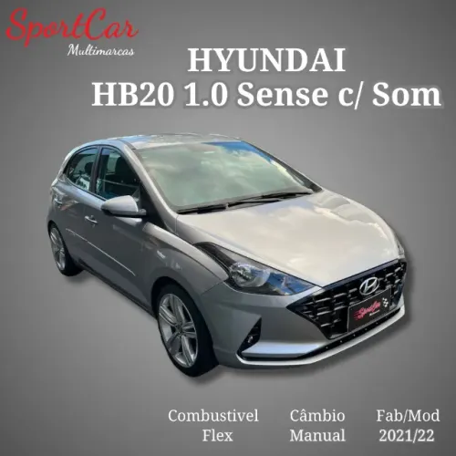 HB20 1.0 Sense com Som Automotivo 2021/2022